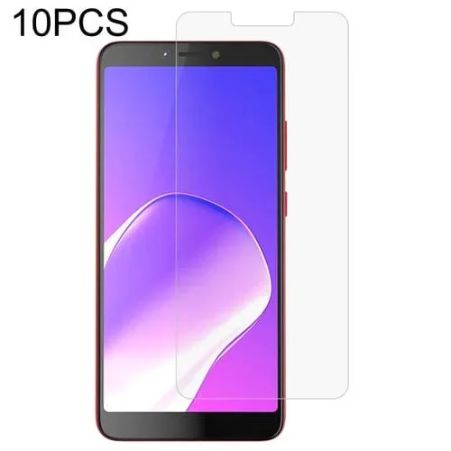 10 PCs Película de Vidrio Templado Infinix Hot 6 Pro 0.26mm 9H 2.5D