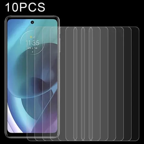 10 PCs Película de Vidrio Templado Motorola Moto G51 5G 0.26mm 9H 2.5D