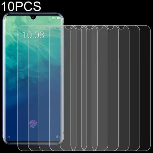 10 PCs Película Vidrio Templado ZTE Axon 10S Pro 5G 0.26mm 9H 2.5D
