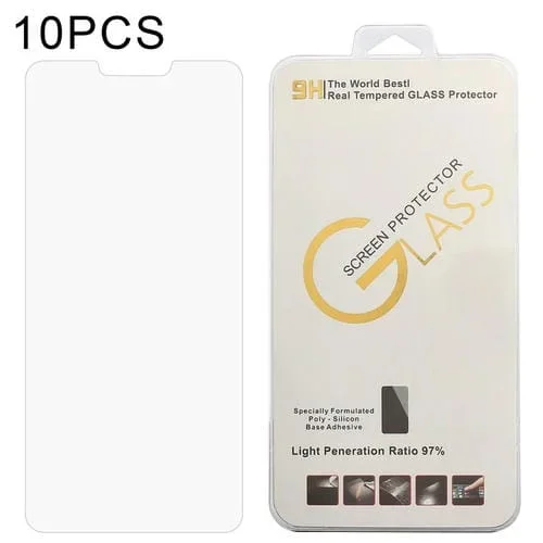 10 PCs Protector de Pantalla Tempered Glass LG G7 One 0.26mm 9H 2.5D