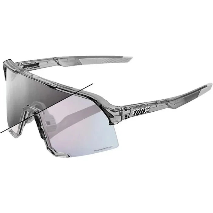 100% Gafas de sol S3, color gris translúcido pulido, talla única, Gris translúcido pulido, Talla única