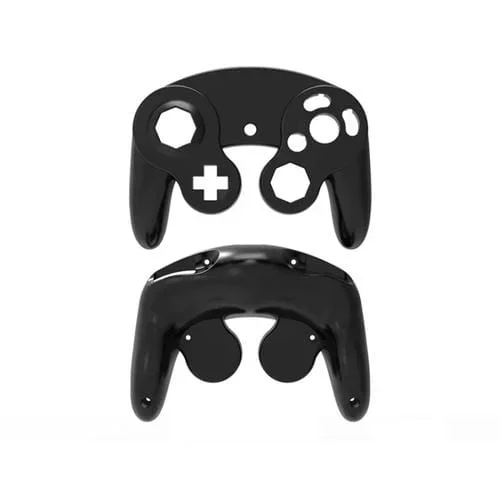 2 PCs Juego Single Point Mango Shell Reemplazo Shell Handle Piezas de Reparación para Nintendo Ngc (Negro)