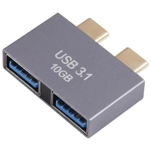 2 Unidades Adaptador USB A Hembra a USB-C Macho Tipo C