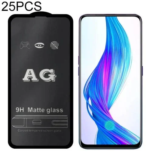 25 PCs Ag Mate Frusted Cubierta Cubierta Completa Cristal para Oppo A9X