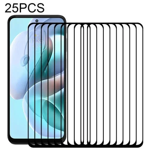 25 PCs Película Vidrio Templado Full Glue Town para Motorola Moto G41
