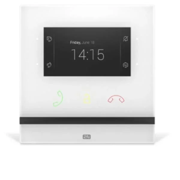 2N Indoor Compact sistema de intercomunicación de video 10,9 cm (4.3″) Blanco