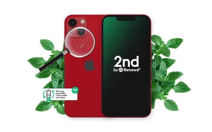 2nd by Renewd iPhone 13 SIM doble iOS 16 4G 4 GB 128 GB 3240 mAh Rojo
