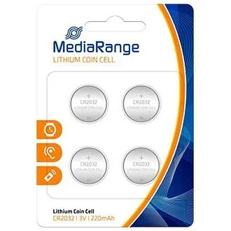 (4) pila mediarange de botón litio cr2032 3v premium (blister de 4 pilas)