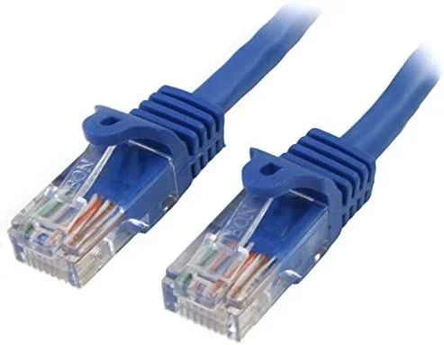 45PAT50CMBL – Cable de Red (0.5 m, cat5e, Ethernet, RJ45, sin enganches) Color Azul