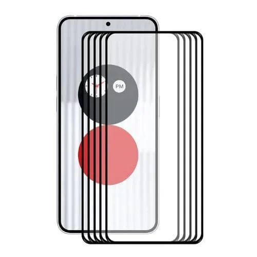 5 PCs Vidrio Templado Nothing Phone 1 Enkay Hat-Prince Pegamento Completo 0.26mm 9H 2.5D