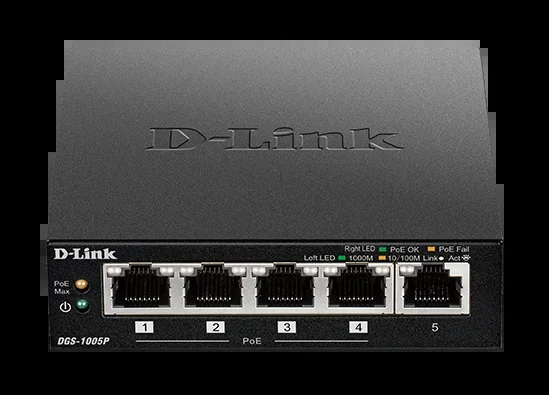 5-port desktop poe+ switch cpnt