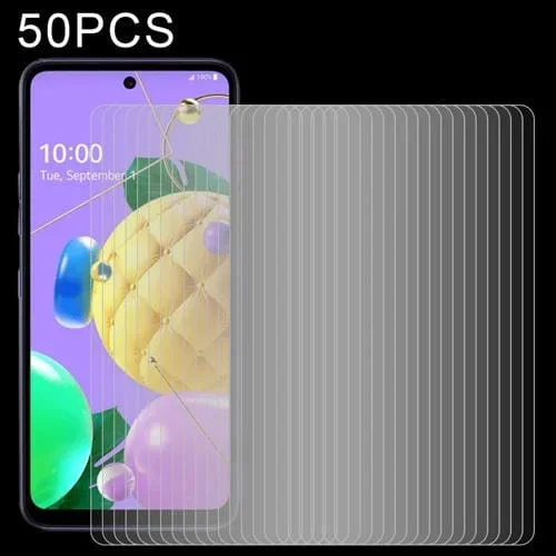 50 PCs Película de Vidrio Templado LG K53 0.26mm 9H 2.5D