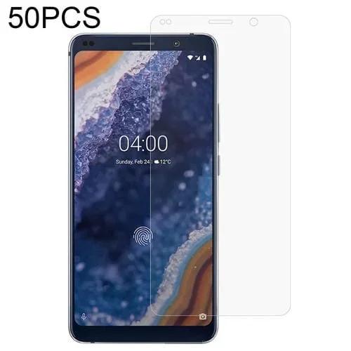 50 PCs Película de Vidrio Templado Nokia 9 Pureview 0.26mm 9H 2.5D