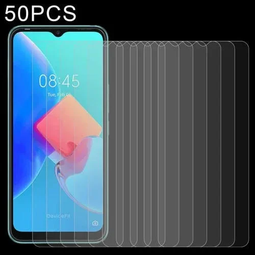 50 PCs Película de Vidrio Templado Tecno Spark Go 2022 0.26mm 9H 2.5D