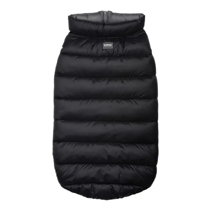 Abrigo para perro red dingo puffer negro/gris 30 cm