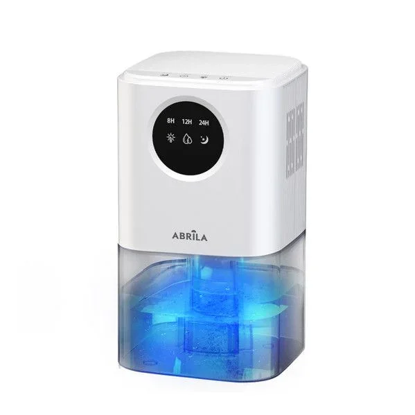 ABRILA – Deshumidificador Rain Blanco 22,5W | 350ml/día | Depósito de 1,7L | Modo Sueño | LUZ RGB Ambiente | Blanco
