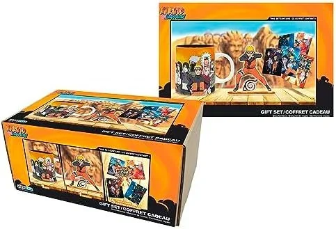 ABYSTYLE NARUTO SHIPPUDEN – Caja de regalo con taza + Acryl® + tarjetas postales Naruto