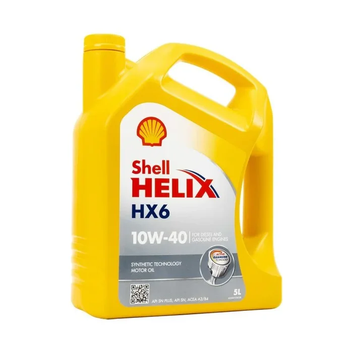Aceite de motor para coche shell helix hx6 5 l 10w40