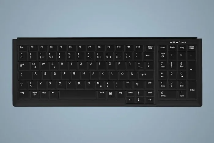 Active Key АК-7000 teclado PS/2 AZERTY Inglés de EE. UU. Negro
