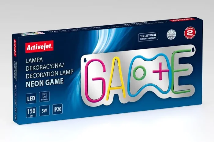 Activejet AJE-NEON GAME iluminación de techo Bombilla(s) no reemplazable(s) LED 5 W