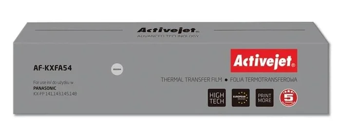 Activejet Lámina copiadora AF-KXFA54 (repuesto Panasonic KX-FA54; Supreme; negro)