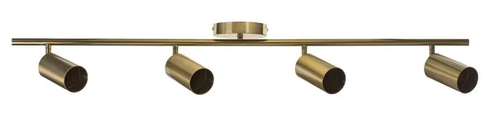 Activejet lámpara de techo cuádruple de oro SPECTRA tira de punto GU10 para la sala de estar