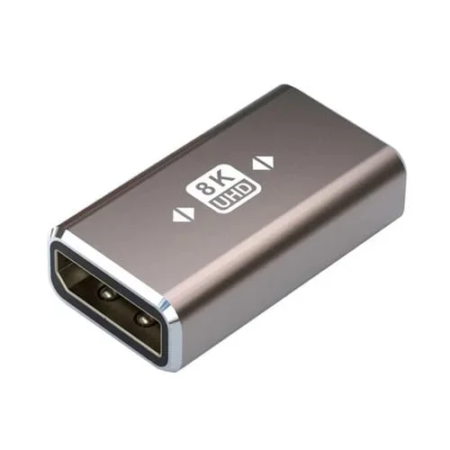 Adaptador 8K Ultra DisplayPort Hembra a Hembra para Conexión de Video Digital