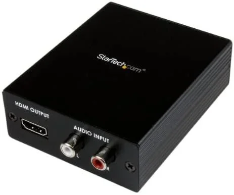 adaptador conversor de vga, video por componentes y audio rca a hdmi® – pc a hdtv- hd15 – rca -1920×1200 – 1080p,2 años