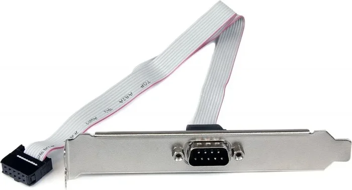 Adaptador de 40cm de Header Bracket Serie DB9 RS232 a IDC 10 Pines para Placa Base – Cabezal Serial