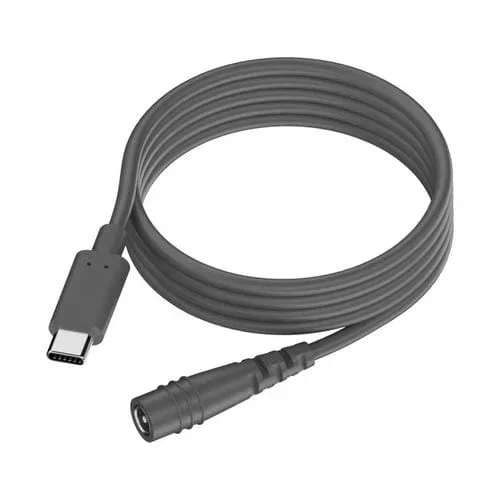 Adaptador de carga para computadora Tipo C a CC 5,5 x 2,1 mm 100 W 2 m de longitud