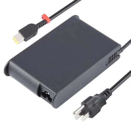 Adaptador de Corriente para Computadora Portátil Lenovo 135W 20V 6.75A Big Square USB Enchufe de EE.UU