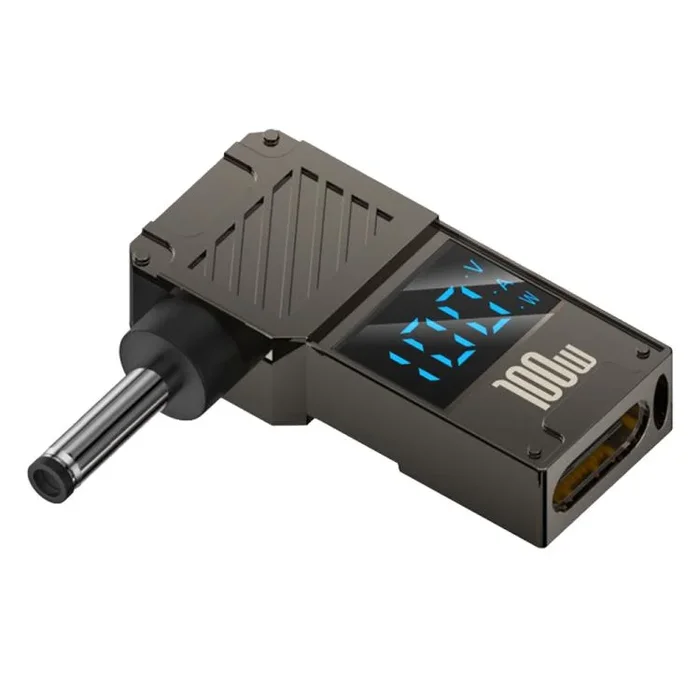 Adaptador de Pantalla Digital Tipo C a CC 3,5 x 1,35 mm para Carga de Computadora 100 W