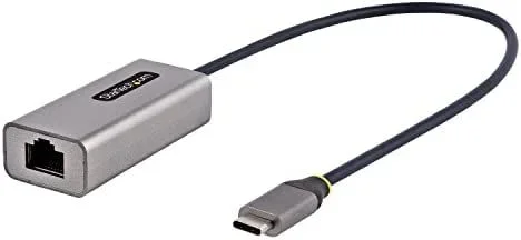 Adaptador USB-C a Ethernet, 10/100/1000 Mbps, Adaptador de Red Gigabit con Chipset ASIX AX88179A, Cable de 30cm, Dongle Nic USB Tipo C a Ethernet RJ45, Windows/macOS/Linux (US1GC30B2)