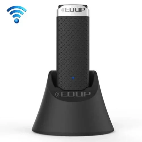 Adaptador WIFI Edup EP-AC1609 1200Mbps USB 3.0 Receptor Ethernet con Cable de Extensión 1 m y Base