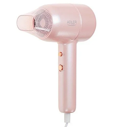 ADLER AD 2279P – Secador de pelo, 1800 W de potencia, función de aire frío