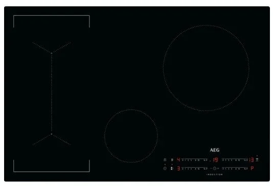 AEG IKB84443IB Negro Integrado 80 cm Con placa de inducción 4 zona(s)