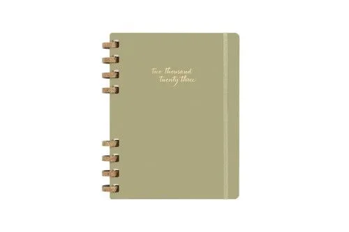 Agenda 12 meses 2023 espiral planner xl crush olive moleskine dhspk5312mwh4y23