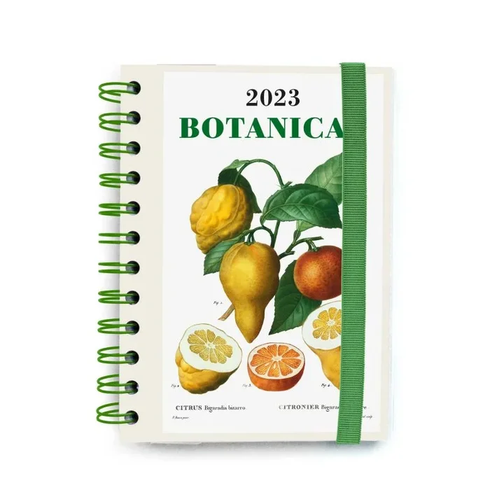 Agenda anual 2023 dia pagina s botanical