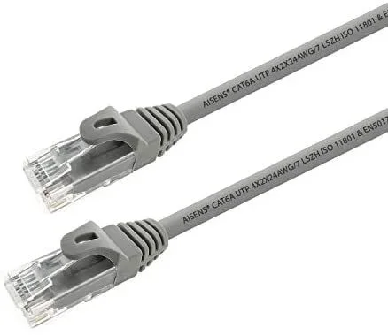AISENS A145-0324 cable de red Gris 0,25 m Cat6a U/UTP (UTP)