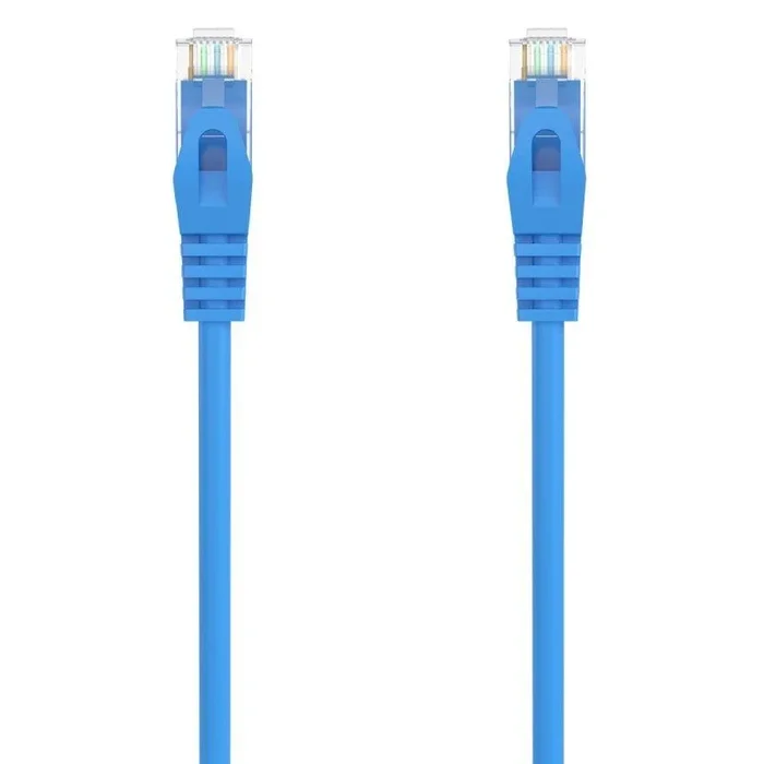 AISENS Cable de Red Latiguillo RJ45 LSZH Cat 6A 500 Mhz UTP AWG24 Azul 0 5M