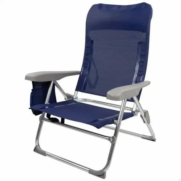Aktive – Silla Plegable Slim ALU 6 Posiciones 47X58X87CM C/cojin+Bolsa
