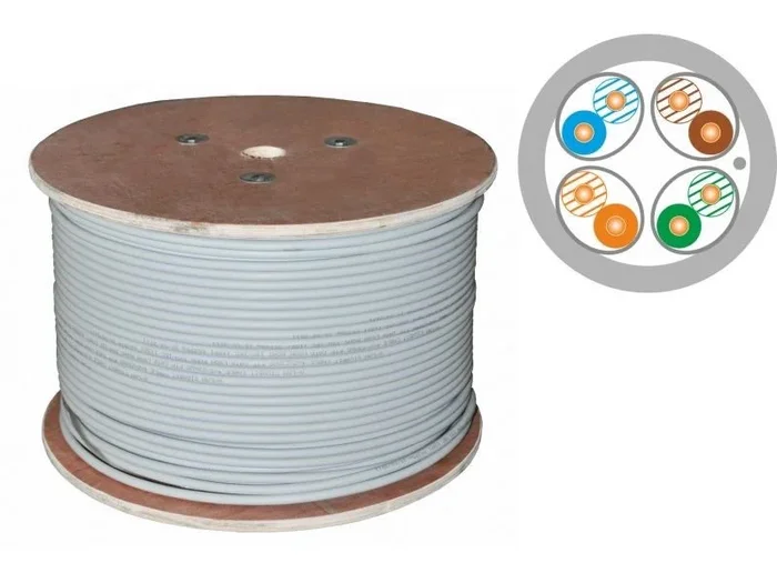 Alantec u/ftp cat.6a b2ca lsoh cable 4x2x23awg 500m