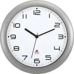 Alba HORNEW M reloj de mesa o pared Reloj de cuarzo Alrededor Gris, Plata