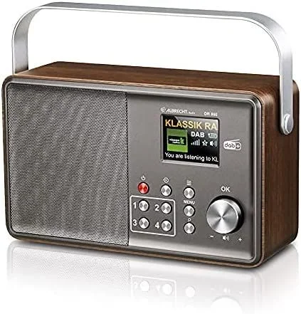 Albrecht HNALB27860 radio Portátil Digital Gris, Madera
