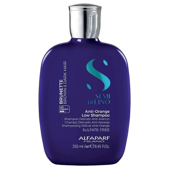 Alfaparf Milano Semi di Lino Brunette Anti-Orange Low Shampoo 250ml – champú