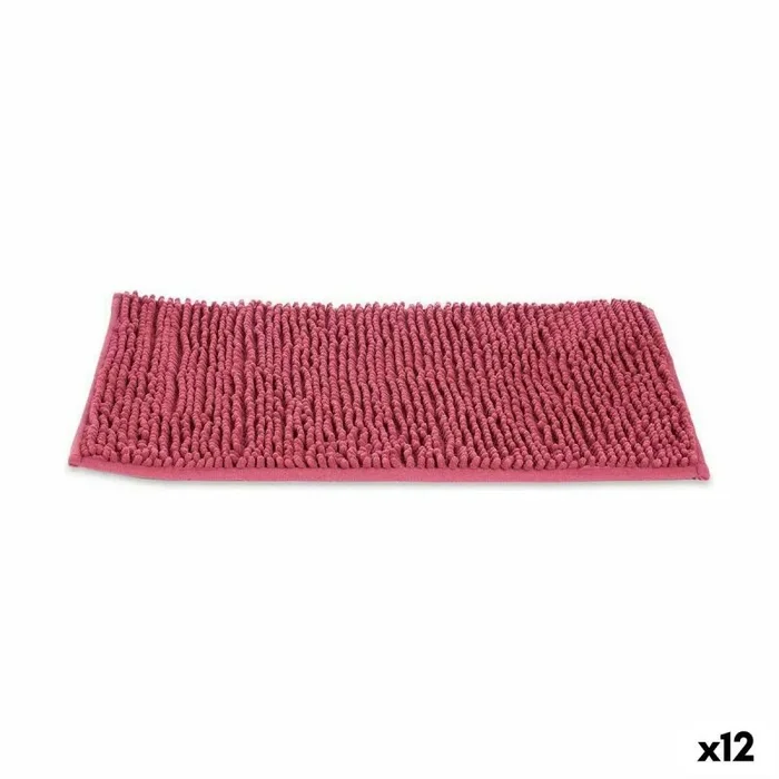 Alfombra de baño burdeos 60 x 40 x 2 cm (12 unidades)