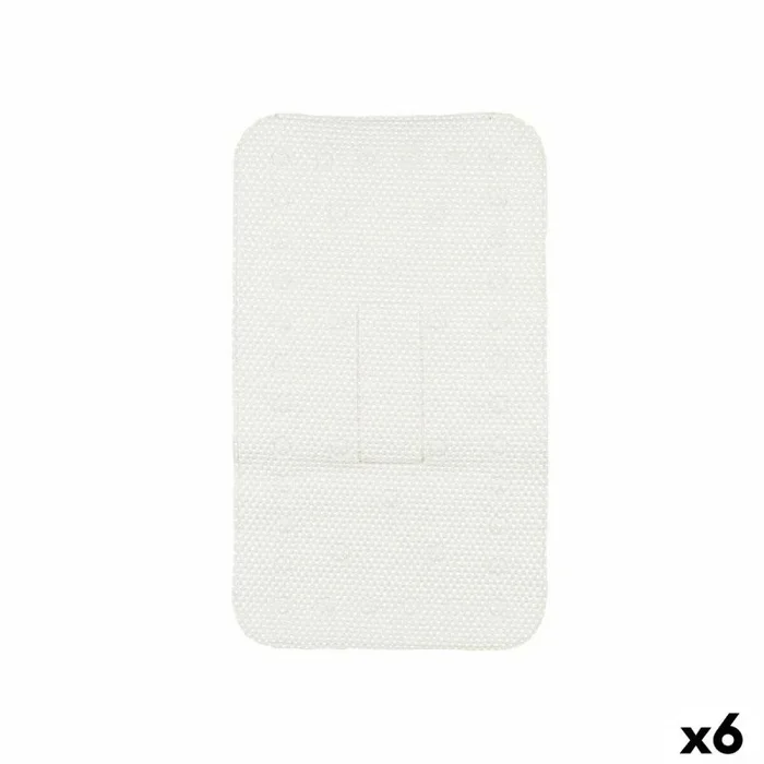 Alfombrilla antideslizante para ducha blanco pvc 69,3 x 40 x 1 cm (6 unidades)