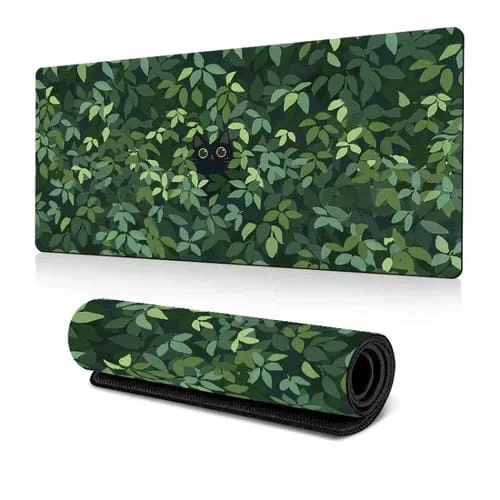 Alfombrilla de ratón con diseño rana base goma antideslizante para portátil 300x700x2 mm (Verde)