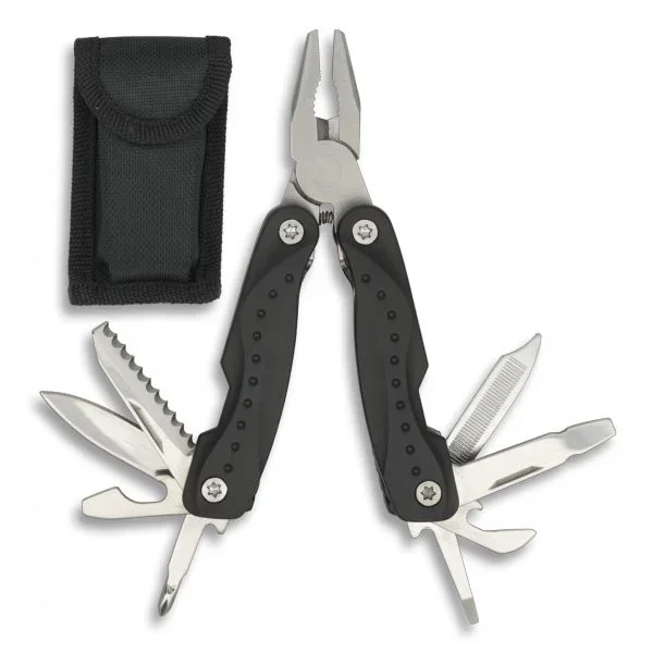 Alicates Multiusos Martinez Albainox, hasta 13 diferentes usos, hoja de acero inoxidable de 10,8 cm, Mango ABS, con funda de nylon 33834