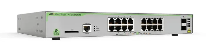 Allied Telesis AT-GS970M/18-30 switch Gestionado L3 Gigabit Ethernet (10/100/1000) 1U Gris